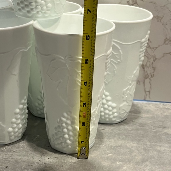 Indiana Glass Colony Harvest Milk Glass Tumbler white set of 6 vintage - Picture 3 of 11